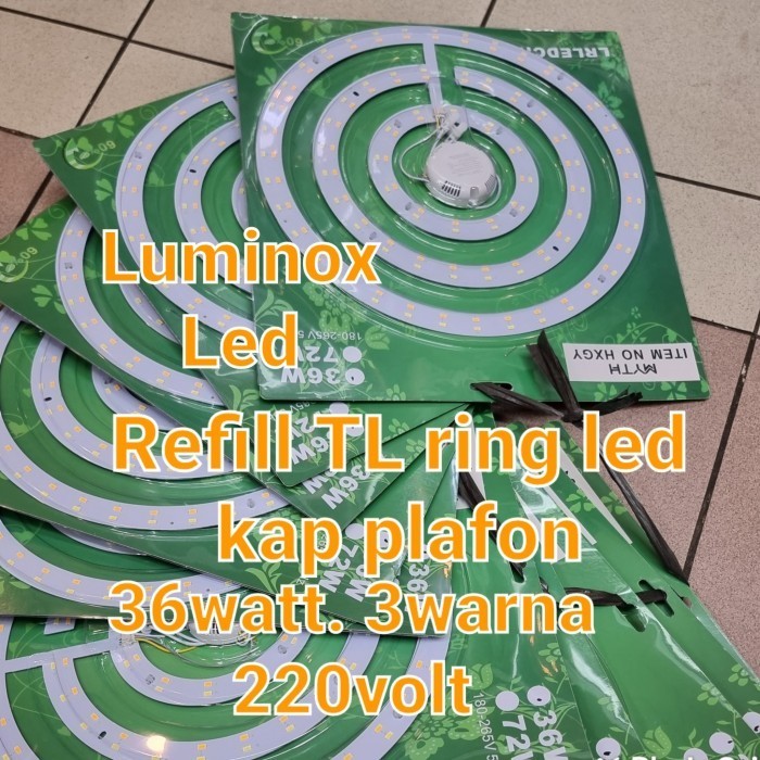 Ule Tl Ring Plafon Led 36Watt 36W 3Warna Refill Ceiling Led 36 Watt