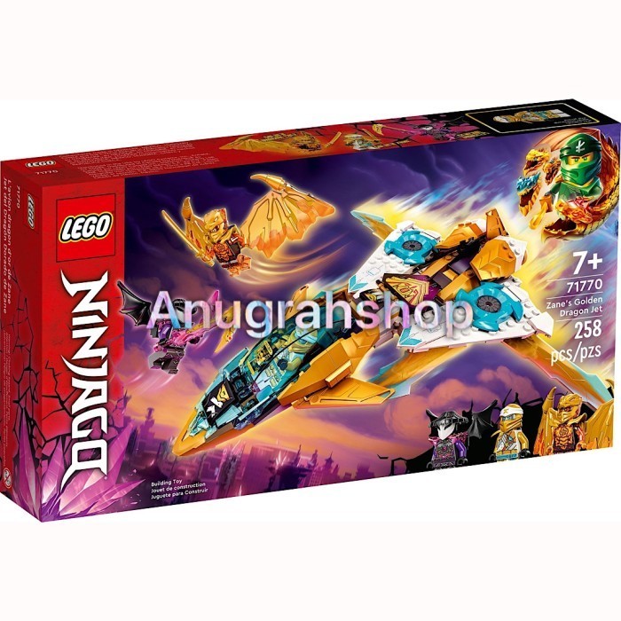 LEGO 71770 NINJAGO Zane Golden Dragon Jet - Blocktopia
