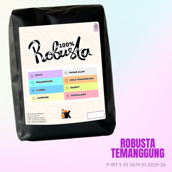 

Kopi Robusta Temanggung / Es Kopi Susu Blend / Espresso Blend