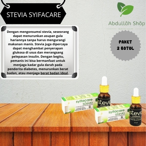 

Stevia Gula Cair Nol Kalori Pemanis Alami Combo Pack Lebih Murah Asli - Adelineez
