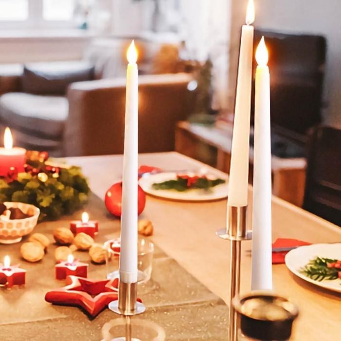 6PCS LILIN LED - LILIN PANJANG LAMPU ELEKTRIK LILIN - LILIN LAMPU