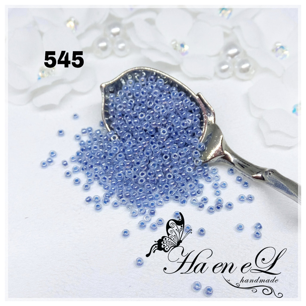 Payet Miyuki pasir seedbead (RR) ukuran 12/O(sp) & 11/O kode 545 (10gr) biru