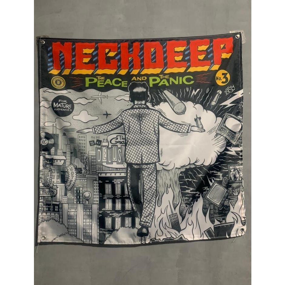 DCF Bendera/Flag/Poster Kain/Miniflag Band Neck Deep The Peace And The Panic TERLARIS