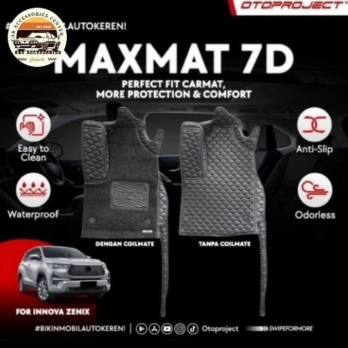 Tersedia Karpet 7D Maxmat Coilmat+Cargo Innova Zenix Type V&Q Hybrid