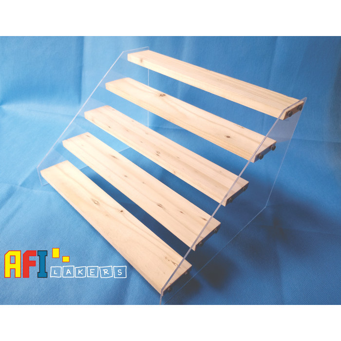 RAK AKRILIK 5 TINGKAT /DISPLAY MAINAN AKRILIK / RAK COSMETIC ORGANIZER