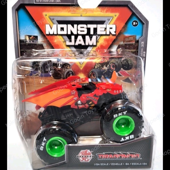 MONSTER JAM DRAGONOID BAKUGAN MIX 33 TRUCKS SPIN MASTER SPINMASTER