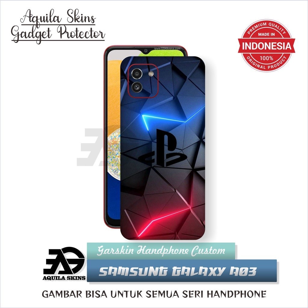 Garskin Hp Stiker Hp Skin Stiker Casing Anti Jamur Tahan Debu Custom SAMSUNG Galaxy A03