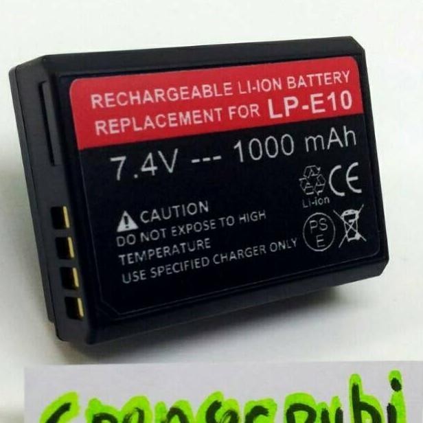 [BARU] Baterai Canon EOS 1500D 3000D 2000D 4000D 1300D 1200D 1100D EOS Rebel T100 T7 LP-E10 Battery