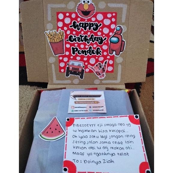 

SNACK BOX BY NESYARACRAFT / GIFT / SNACK / HADIAH / KADO / HAMPERS / BIRTHDAY TERMURAH BANGET