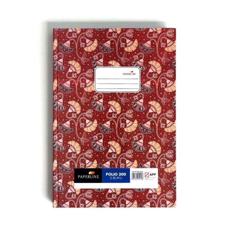 

HARD COVER FOLIO ISI 100 200 LEMBAR PAPERLINE / BUKU FOLIO ISI 100 TERMURAH BANGET