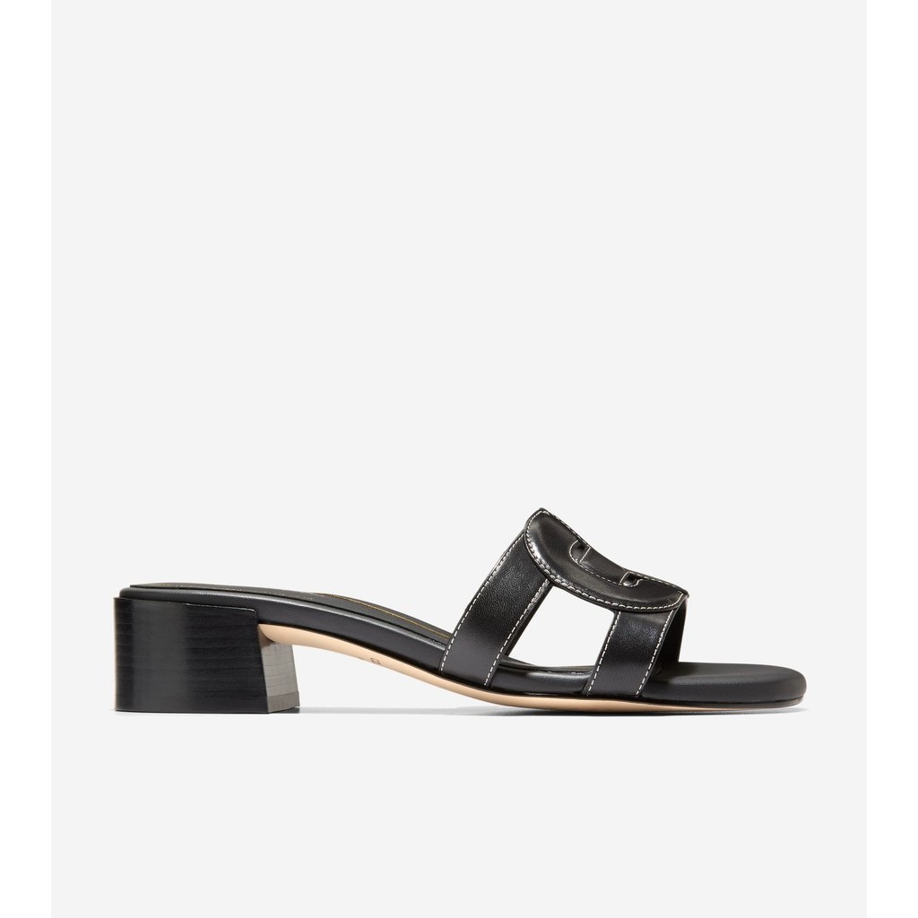 Cole Haan Women Chrisee Block Heel Sandal - Sepatu Wanita (Hitam)