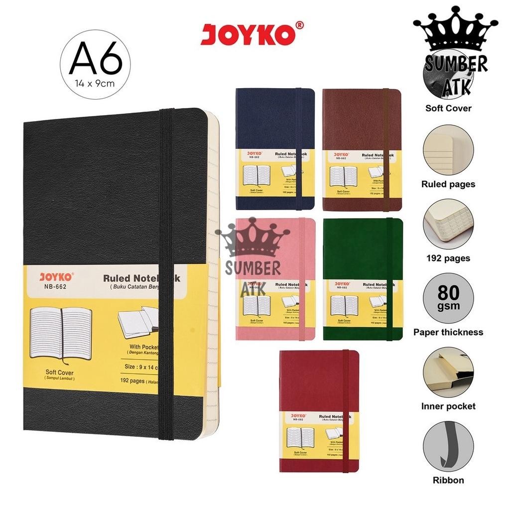 

RULED NOTEBOOK DIARY AGENDA BUKU CATATAN BERGARIS JOYKO NB-662 COD
