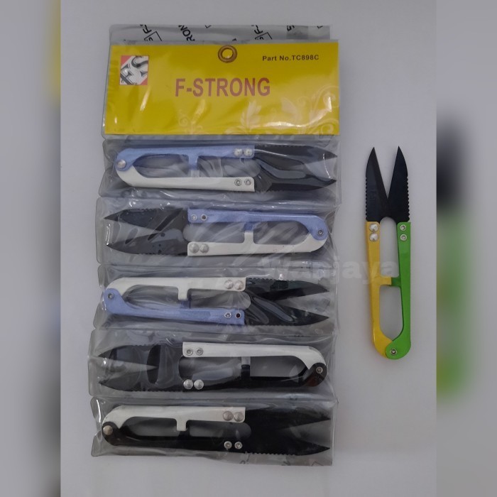 

Terlaris Wanjaya Gunting Catrek / gunting potong benang F-Strong TC898C(12 pcs) SALE