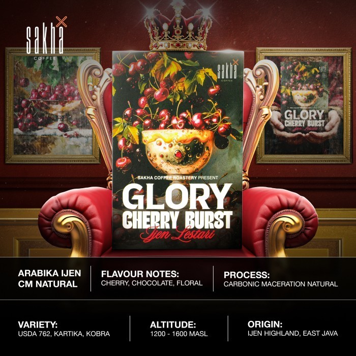 

Ready GLORY CHERRY BURST IJEN LESTARI Biji Kopi Specialty Arabica Coffe Bean