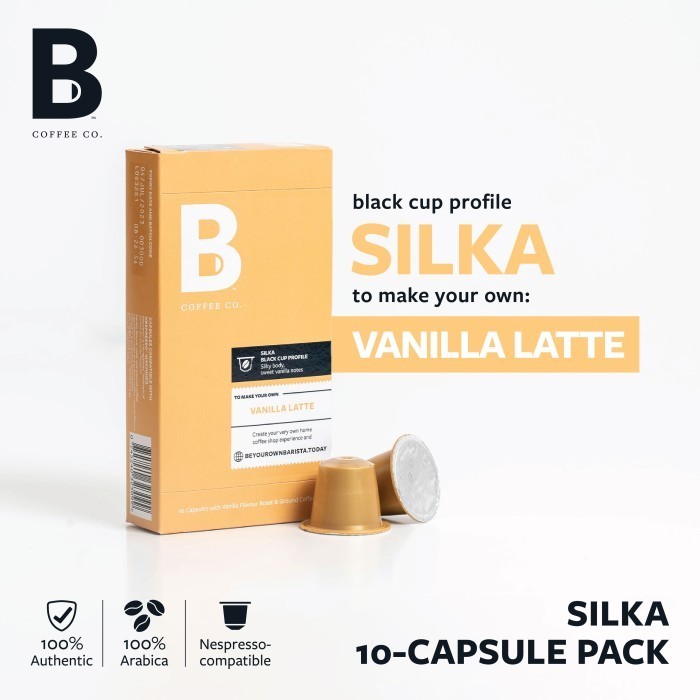 

Ready B Coffee Co. Silka Vanilla Latte Kopi Nespresso Compatible Capsule