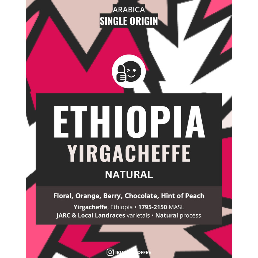 

Ready Kopi Ethiopia Yirgacheffe Natural Biji Arabika Filter Coffee Beans