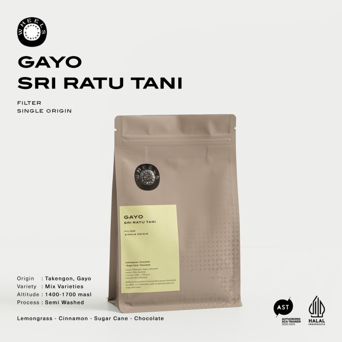 

Ready Kopi Arabica Gayo Sri Ratu Tani Filter Roasted Beans Manual Brew 200gr