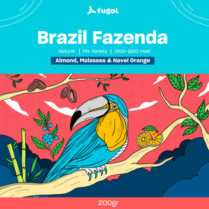 

Ready Biji Kopi Arabika BRAZIL FAZENDA SANTA MARIA (200 gr) Single Origin