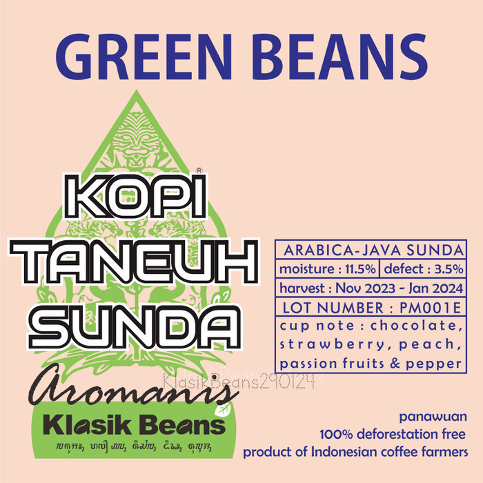 

Ready Greenbeans Arabica Sunda Aromanis - Natural