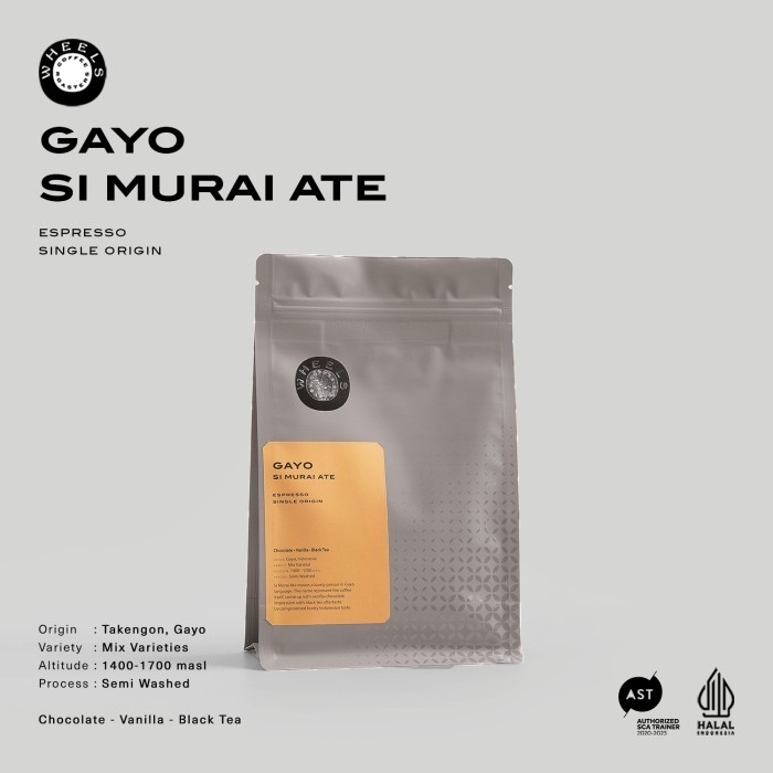 

Ready Single Origin Espresso Arabica Coffee : Gayo Si Murai Ate 200g