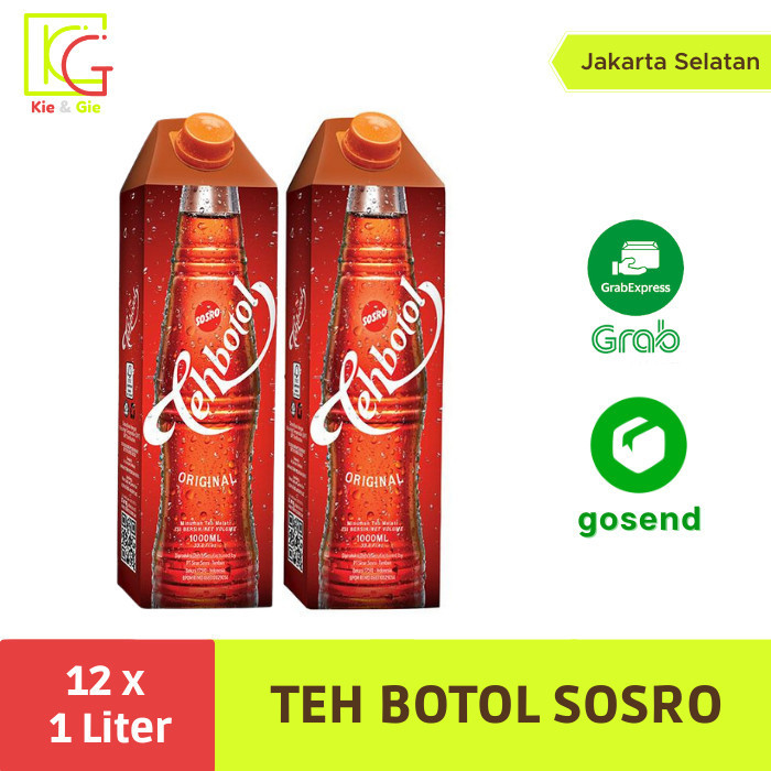 

Ready Teh Botol Sosro Kotak 1 Liter 1 dus isi 12PCS