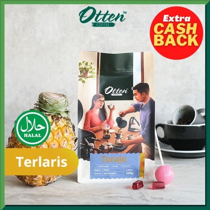 

Ready Kopi Arabica Toraja Sapan 500g - Otten Coffee