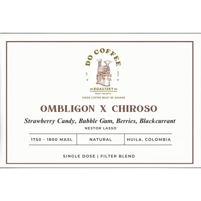 

Ready Single Dose Blend "OMBLIGON X CHIROSO