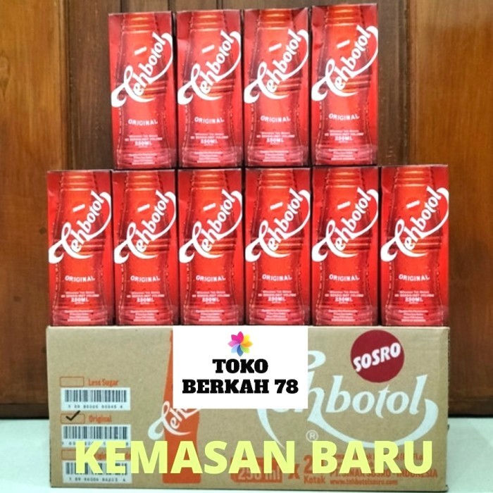 

Ready teh botol sosro kotak 250 ml
