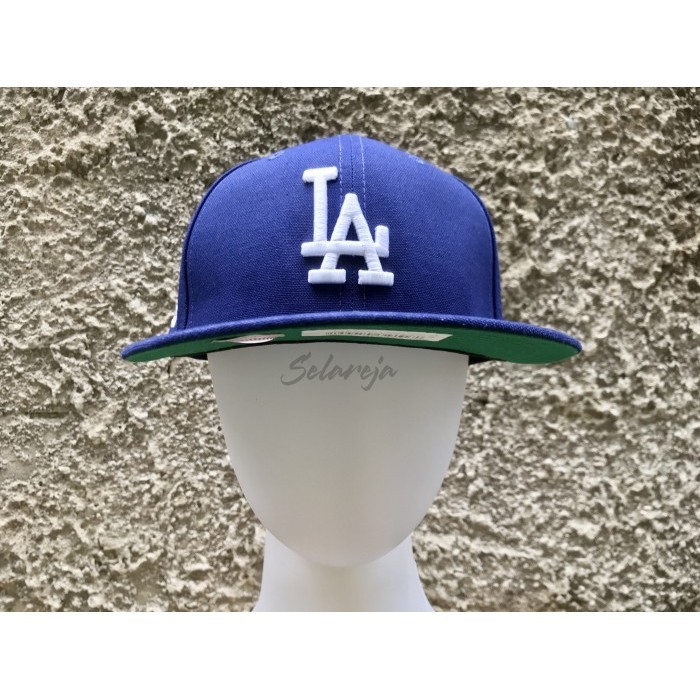 Ready Topi New Era 59Fifty Fitted Eric Emanuel LA Dodgers Blue Cap 100% Ori