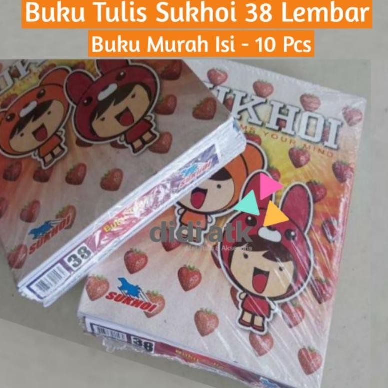 

BUKU TULIS MURAH 38 LEMBAR 1 PAK ISI 10 BUKU GRATIS ONGKIR