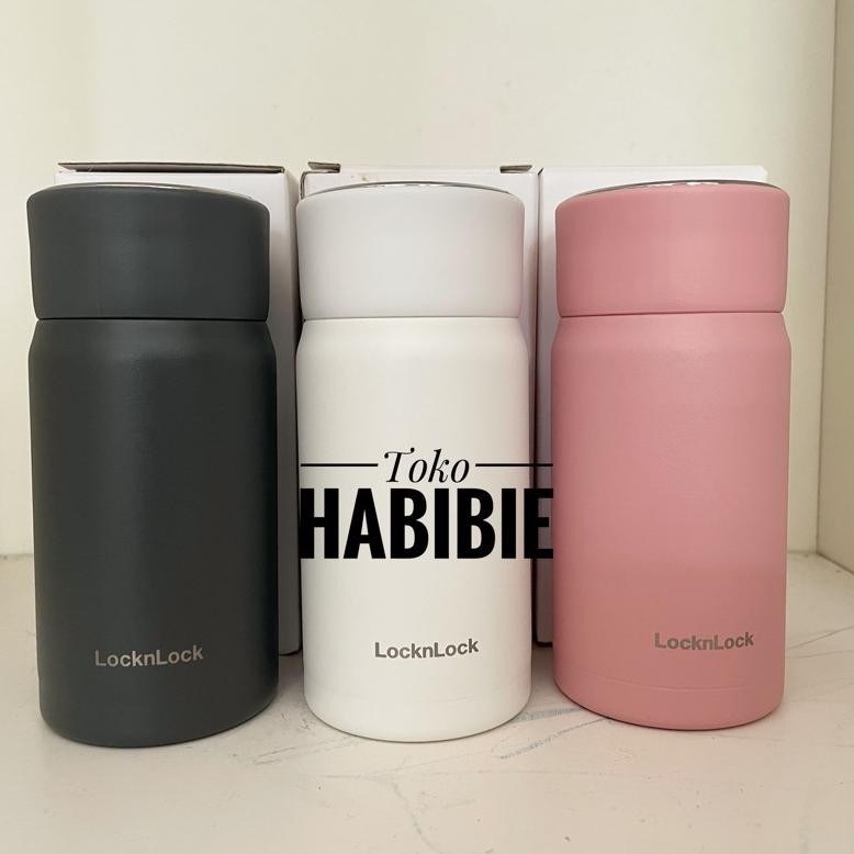 KJH Lock n Lock LOCK & LOCK Exclusive Point Screw Tumbler Kecil Botol Minum Stainless 200ml TERLARIS