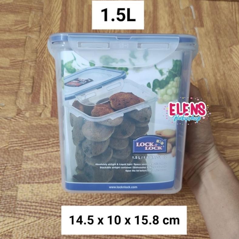 KJH Lock n Lock Tall Rectangular Container toples susu wadah makanan plastik TERLARIS