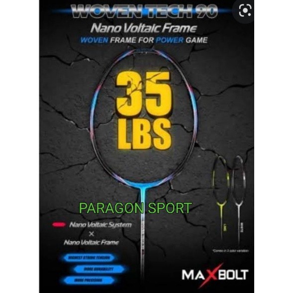Raket Badminton MAXBOLT WOVEN TECH 90 / WOVENTECH 90