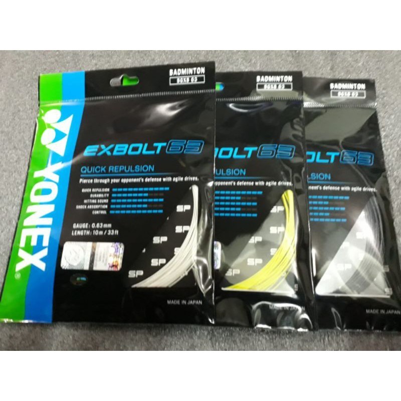 Senar Yonex Exbolt 63 / exbolt63  / Exbolt 63 / ORIGINAL 100% RESMI