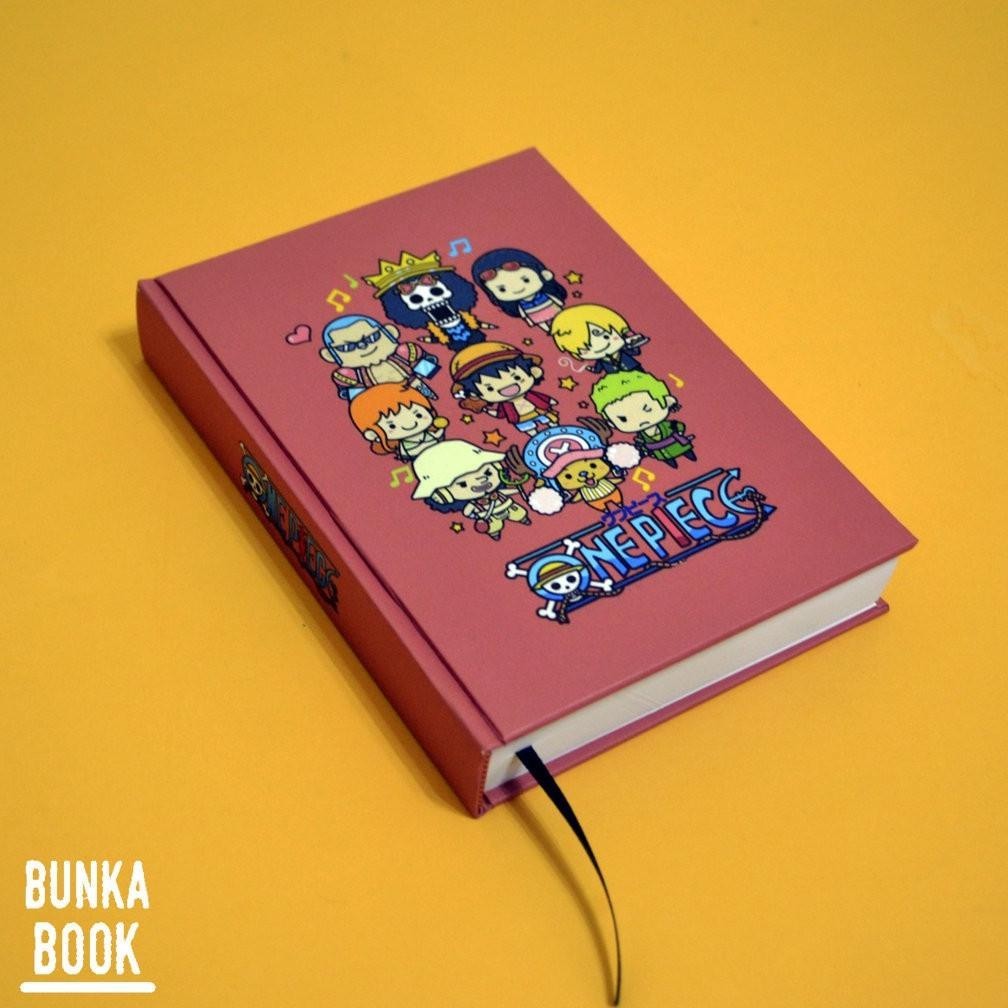 

Aw89 Pocket Book Hardcover Anime One Piece SHP Crew Chibi Ukuran A6 Jurnal Agenda Planner Gift Couple Viral