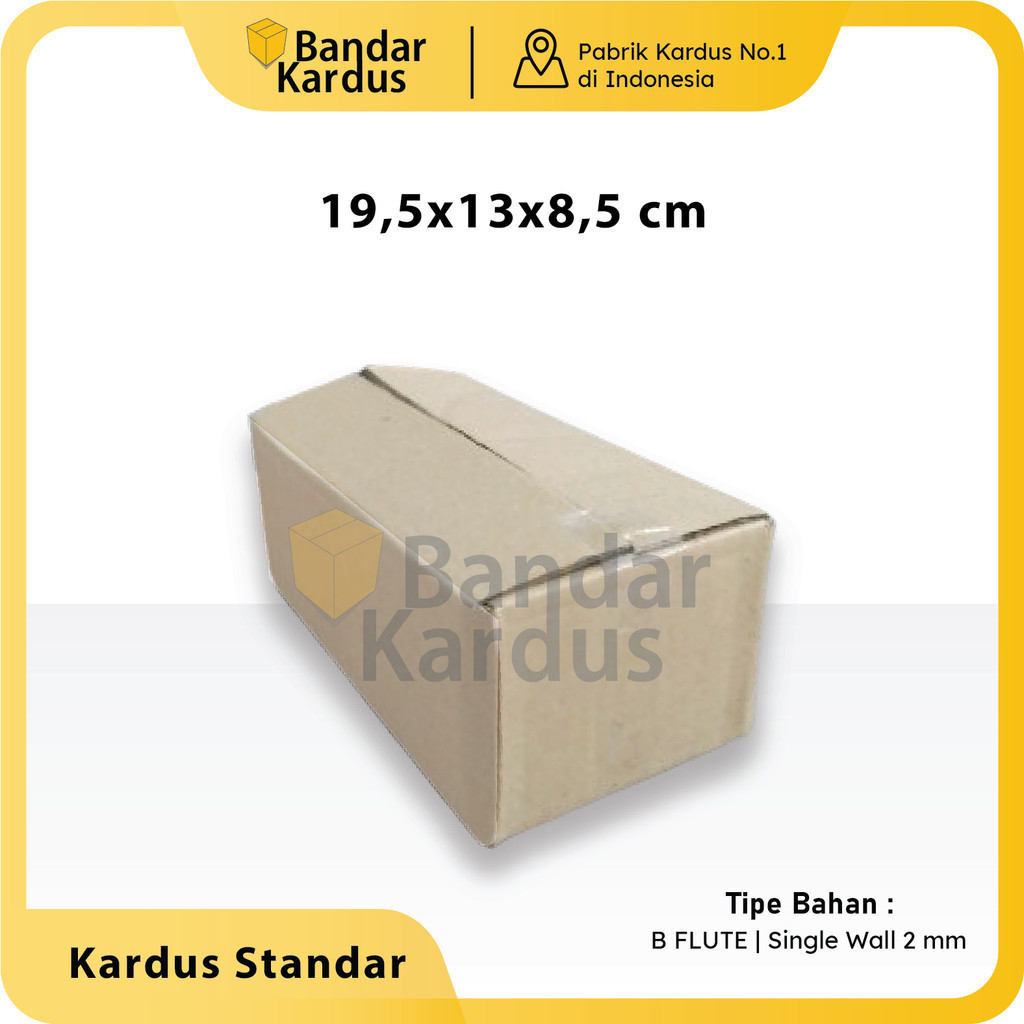 

Kardus Standar | Box Packing Multifungsi Uk 19,5x13x8,5 cm 10 pcs