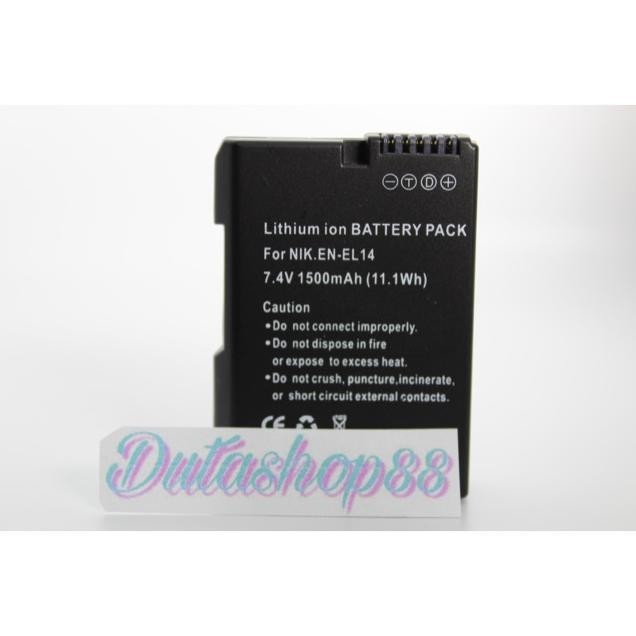 [BARU] Baterai nikon EN-EL14 for 3100D / 3200D / 3300D / 3400D / 5100D / 5200D / 5300D / 5500D