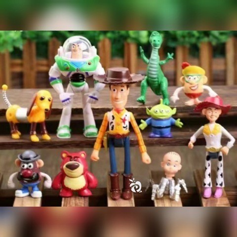 Cabre Toy Story 3 Figure Set Isi 10 Mainan Pajangan Miniatur Topper Fg866