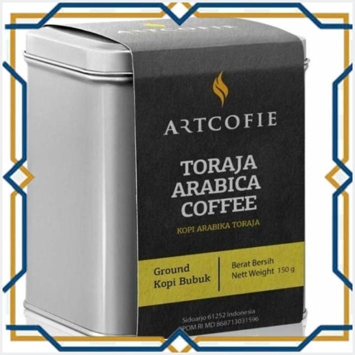 

[GDS] ARTCOFIE TORAJA ARABICA COFFEE GROUND TIN BOX 150 GR