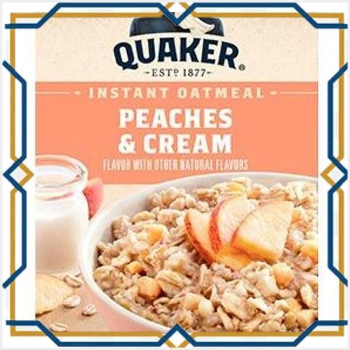 

[GDS] QUAKER INSTANT OATMEAL PEACHES & CREAM 300GR - FROM USA
