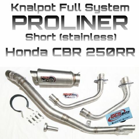 Knalpot Racing CBR 250RR proliner short stainless