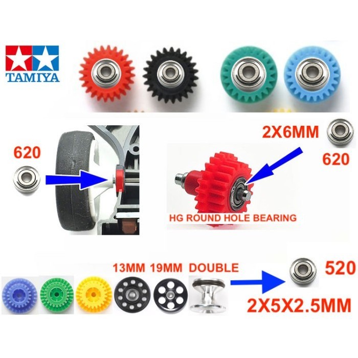 Tamiya 94389 Ao-1011 620 Ball Bearing / Bearing Ao 620