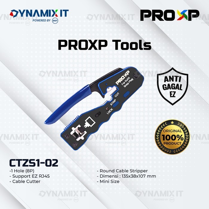Terlaris PROXP CTZS1-02 RJ45 CAT5 CAT6 EZ CRIMPING TOOL SALE