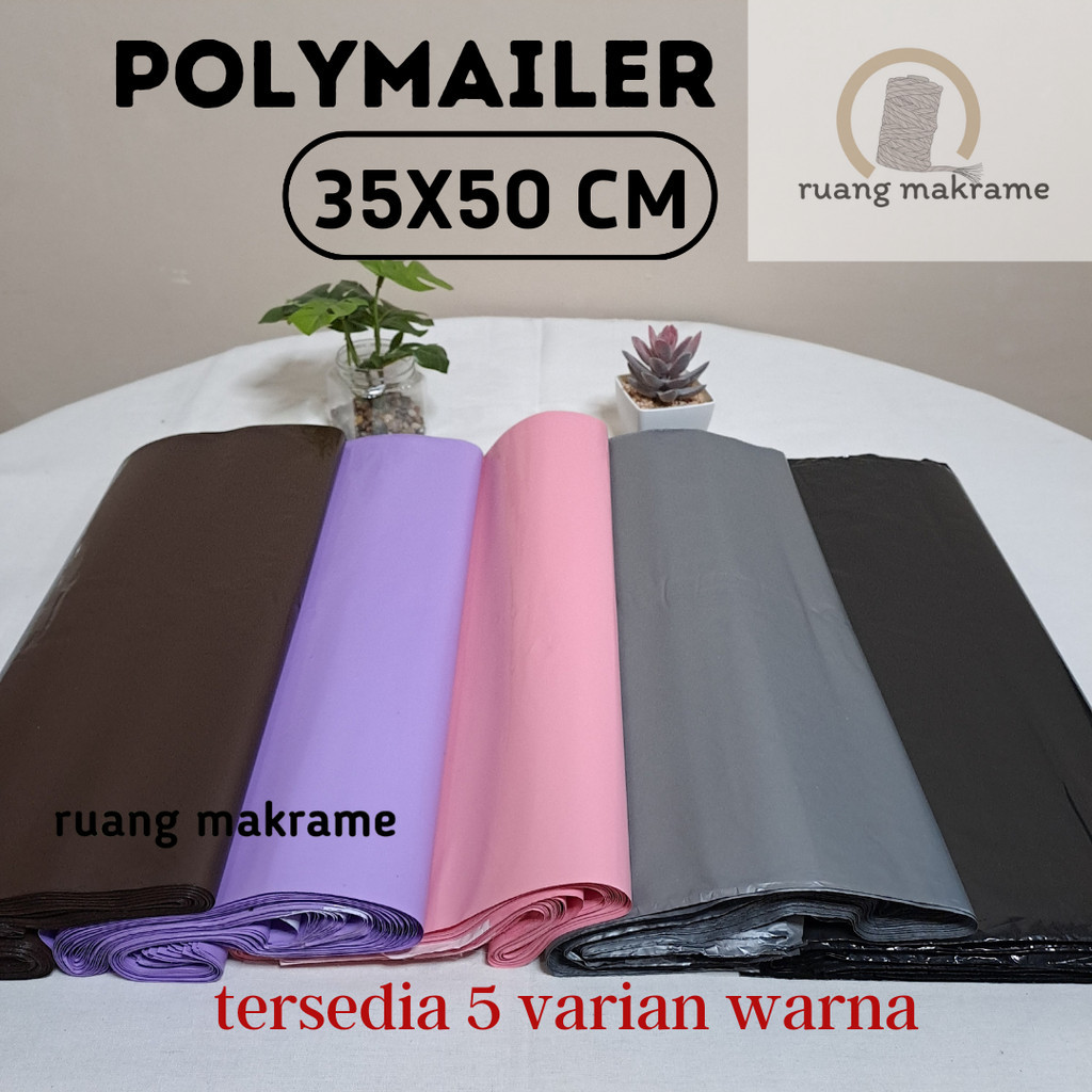 

[25 lembar] plastik packing baju 35x50 CM LDPE polymailer olshop glossy kantong packing warna polymailer tebal