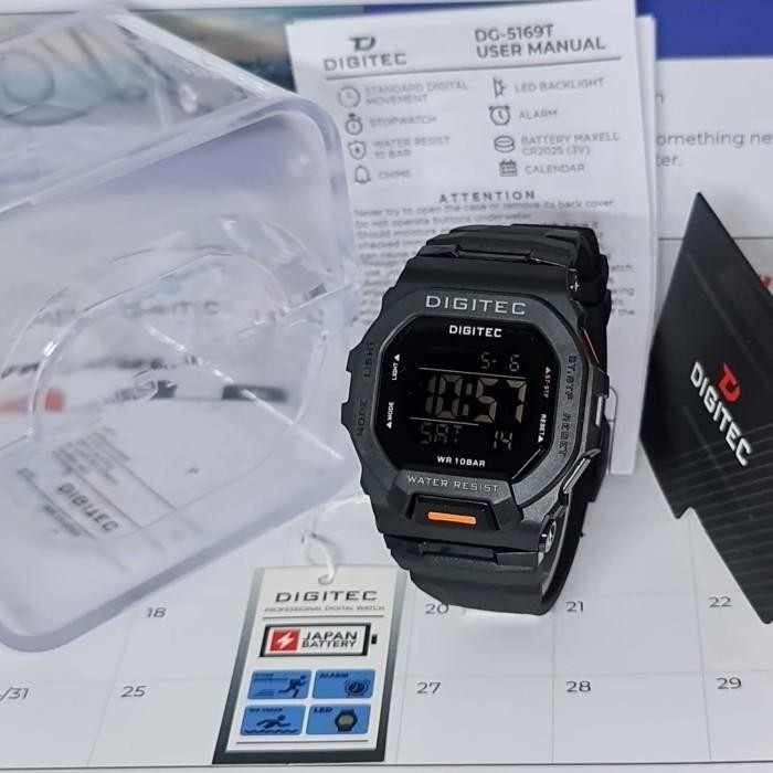 Jam Tangan Digital Pria Digitec 5169 Original