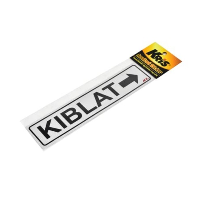 

KRIS STIKER KIBLAT SIGN ANODIZED KIBLAT STICKER K01