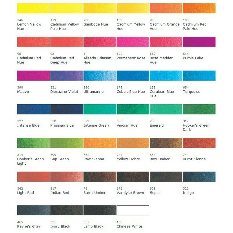 

winsor & newton cotman water colours 8ml Part2 K01