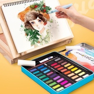 

36/48Watercolor Set - Set Alat Cat Air (termasuk kuas n kertas gambar) K01