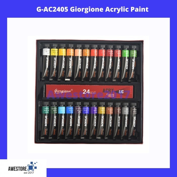

G-AC Giorgione Acrylic Paint Cat Akrilik 12/24/30 Warna 12Ml/Botol K01