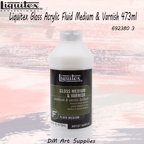 

Liquitex Gloss Acrylic Fluid Medium & Varnish 473ml (692380 3) K01